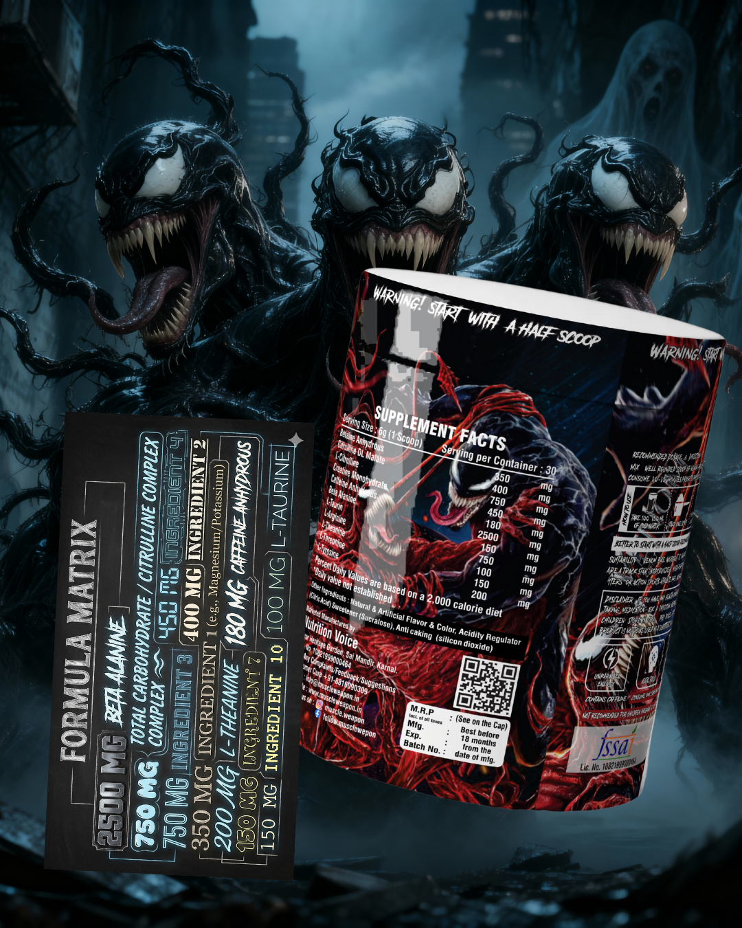 Muscle Weapon Venom Pre Workout | High Energy, Focus & Strength Formula | 30 Servings