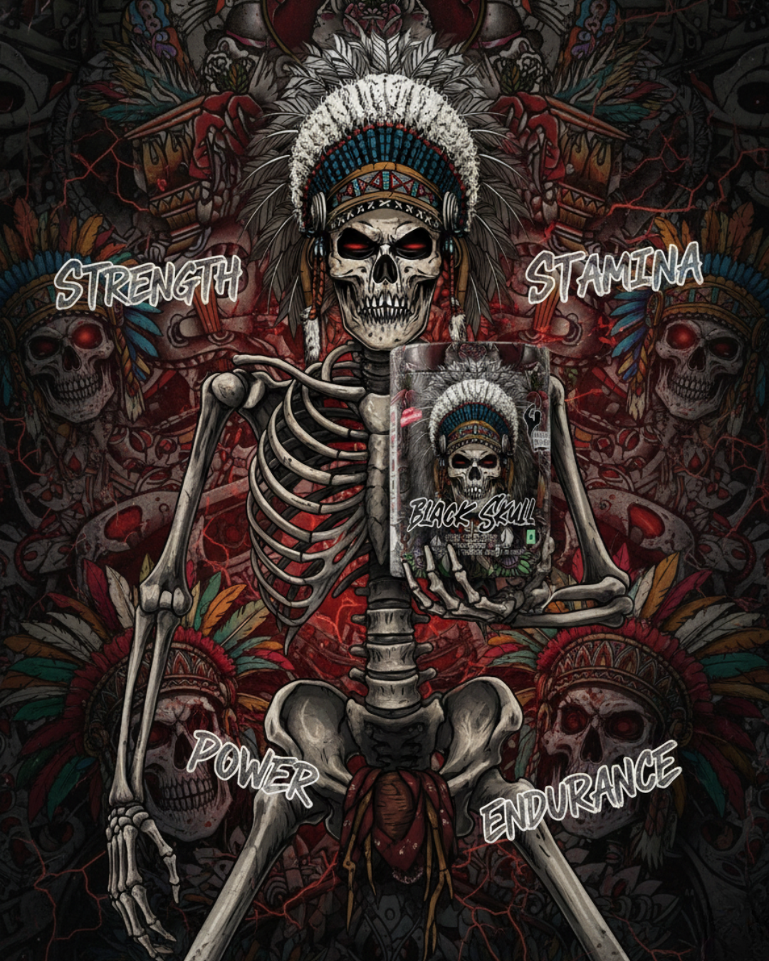 Muscle Weapon Black Skull Pre Workout (180g) | 180mg Caffeine | Strength, Focus & Intense Pump | 30 Servings