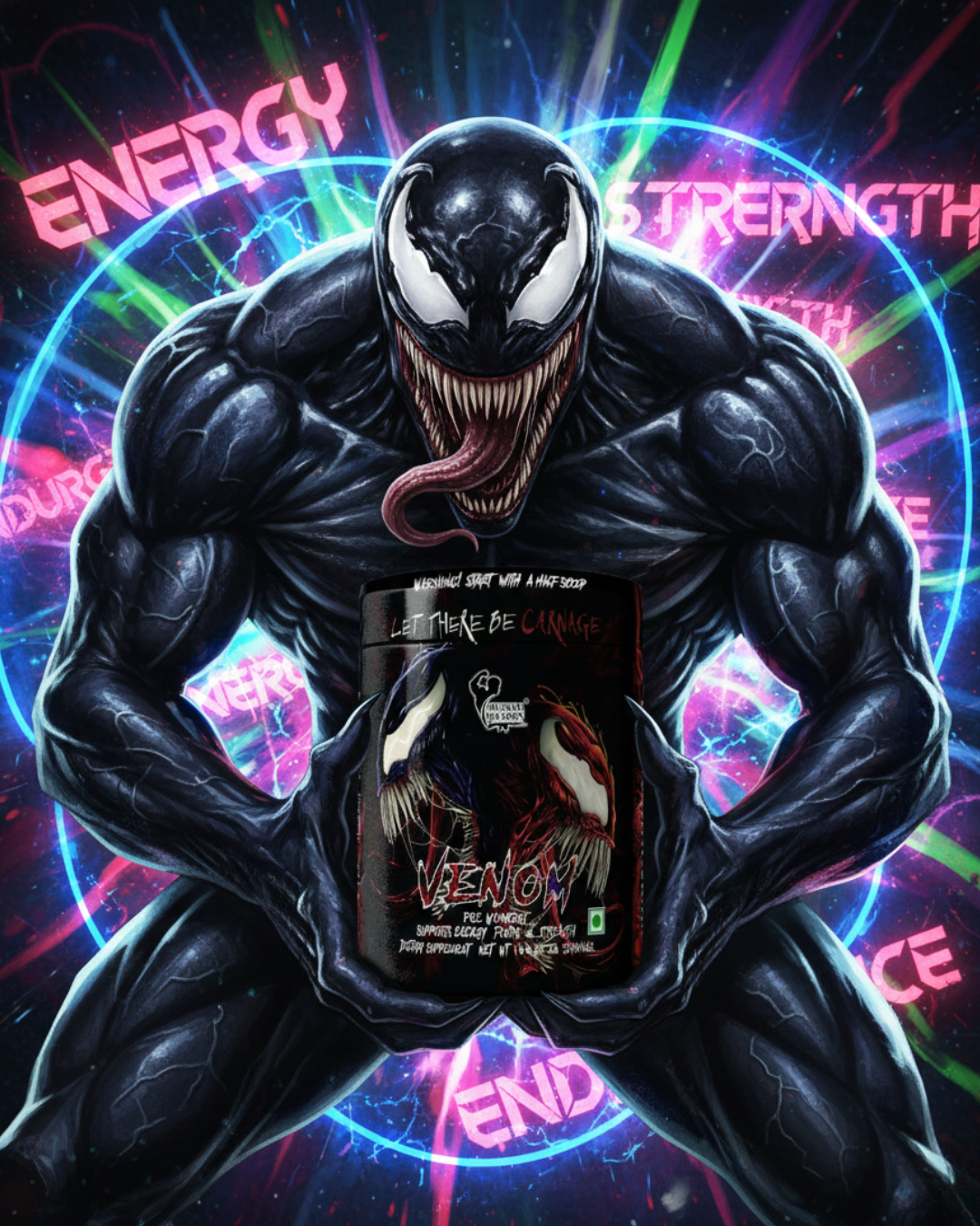 Muscle Weapon Venom Pre Workout | High Energy, Focus & Strength Formula | 30 Servings