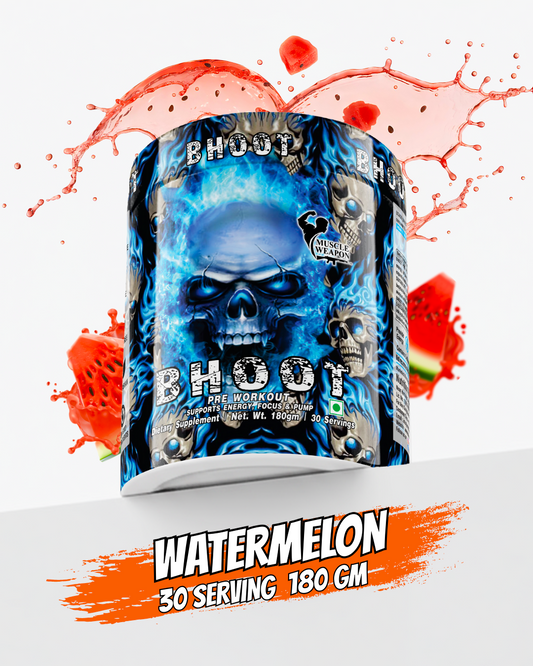 Muscle Weapon Bhoot Pre Workout (180g) | 180mg Caffeine | Energy, Focus & Pump | 30 Servings